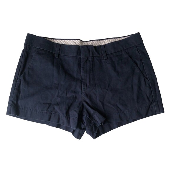 Uniqlo Navy Blue Women’s Low Rise Chino Shorts With Pockets Size 10 - Picture 1 of 8